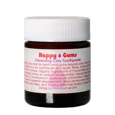 Living Libations - Happy Gums Cleansing Clay Toothpaste - Glow Organic