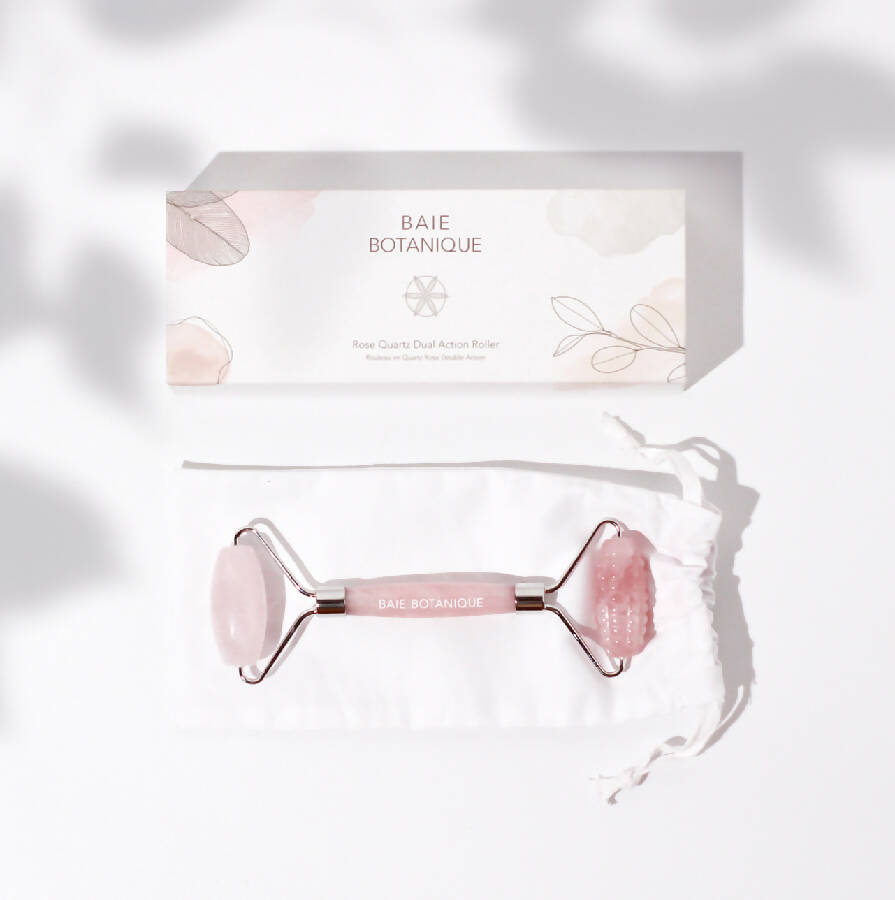 Baie Botanique - Rose Quartz Dual Action Facial Roller