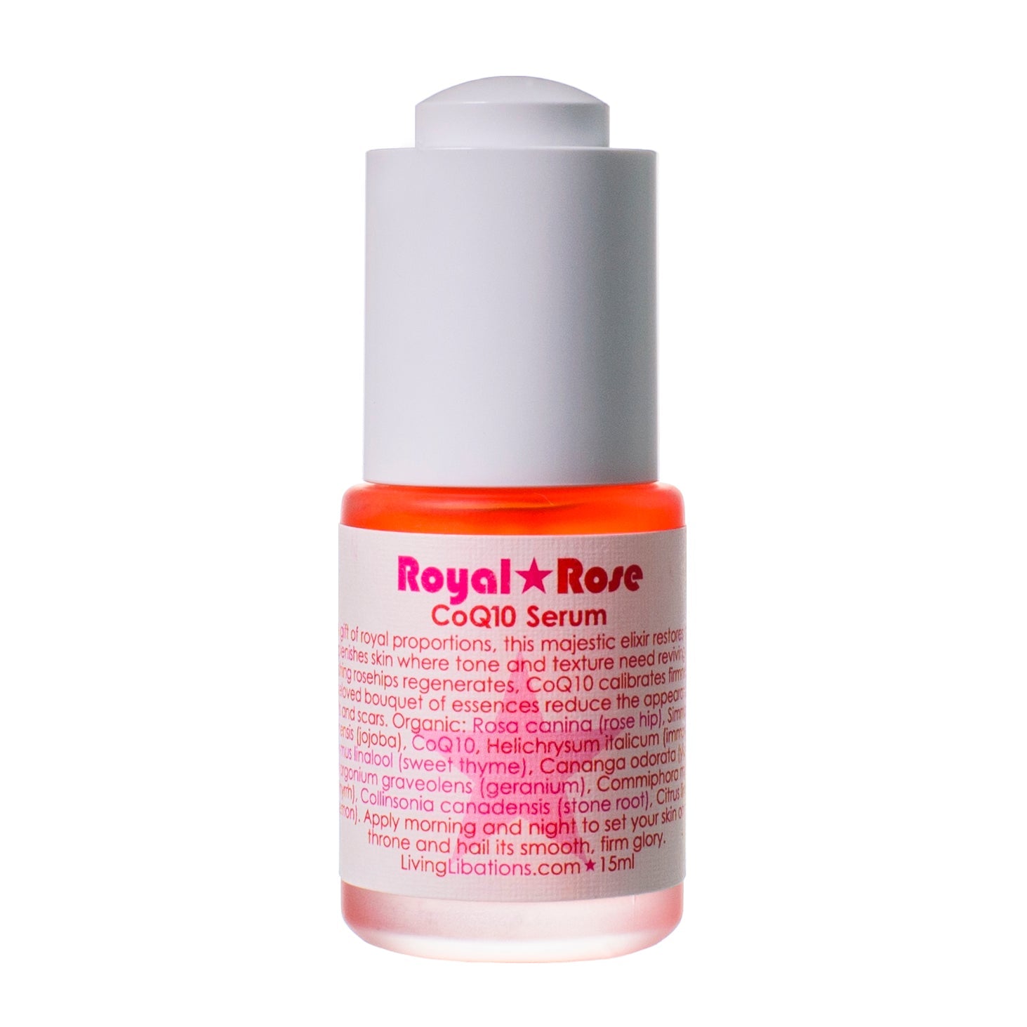 Living Libations - Royal Rose CoQ10 Serum - Glow Organic