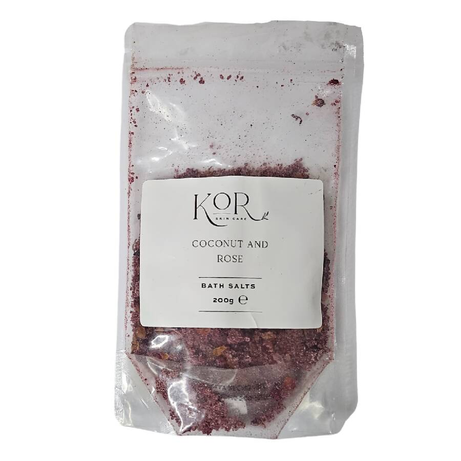 KoR Skin Care - Coconut and Rose Bath Salts