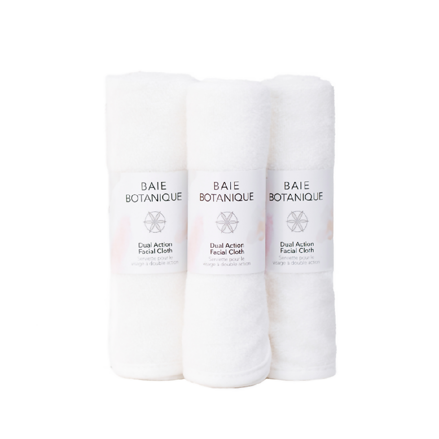 Baie Botanique - Dual Action Facial Cloth Set of 3